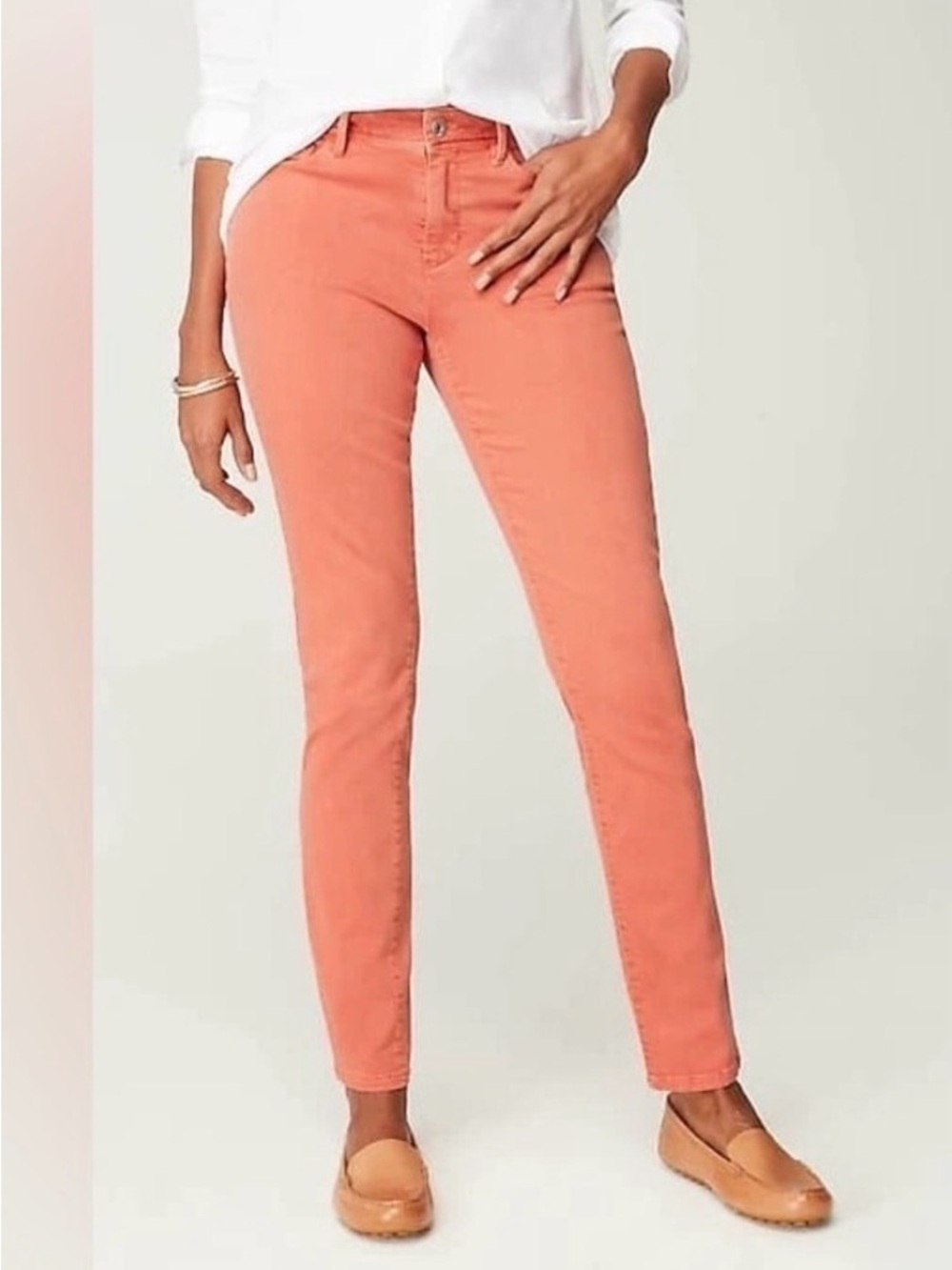 J Jill Jeans Women 12 Denim Authentic Fit Slim Ankle Stretch Casual Classic